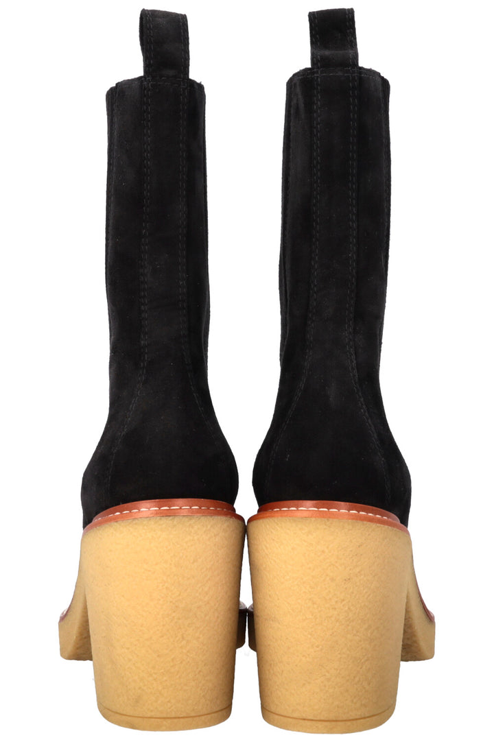 HERMÈS Donia Boots Suede Black