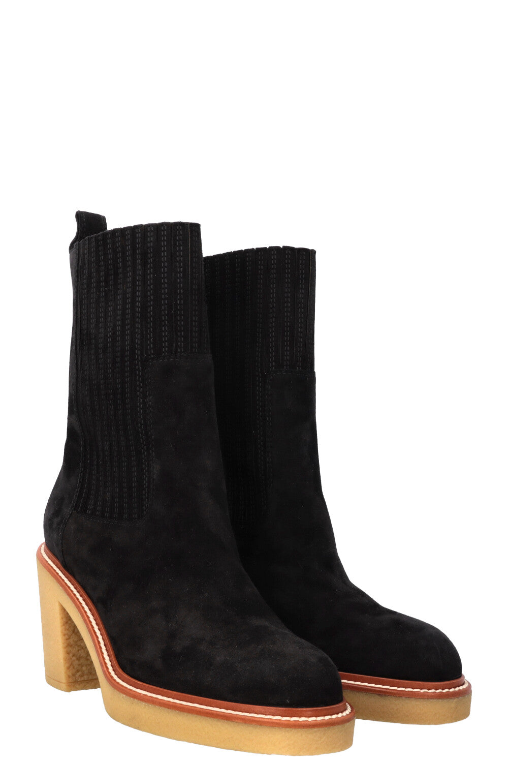 HERMÈS Donia Boots Suede Black