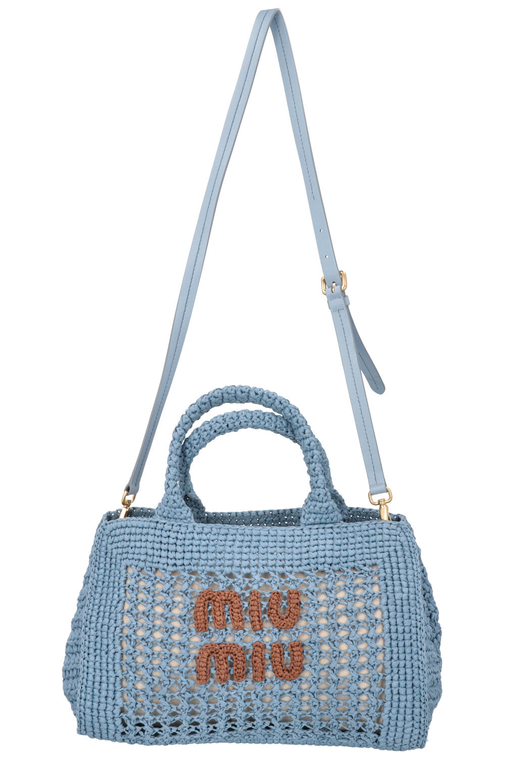 MIUMIU Raffia Bag Blue