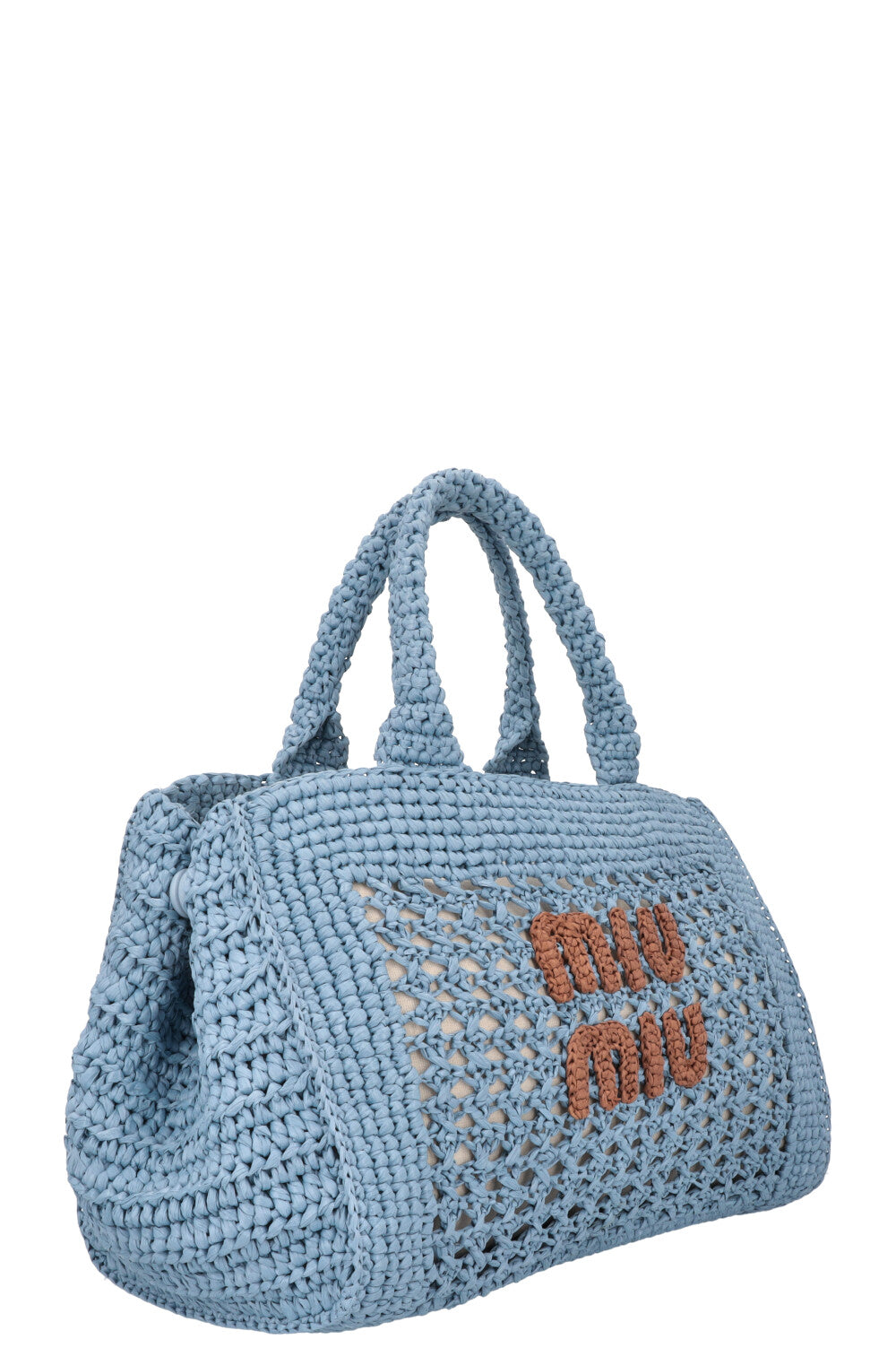 MIUMIU Raffia Bag Blue