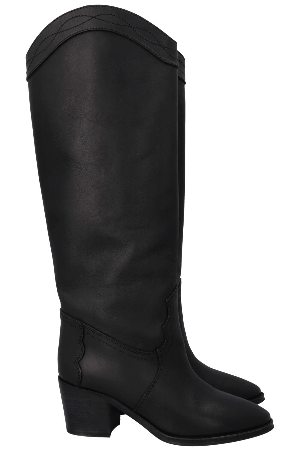 SAINT LAURENT Cowboy High Boots Black