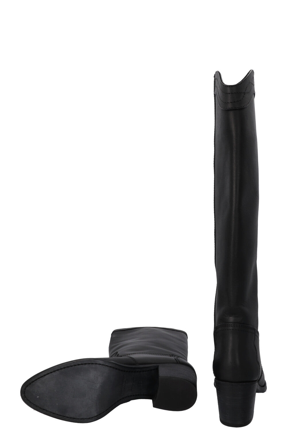 SAINT LAURENT Cowboy High Boots Black