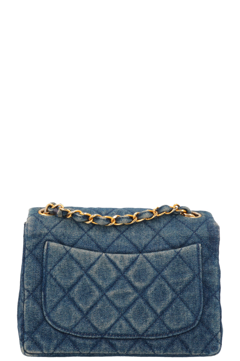 Chanel mini square blue sale