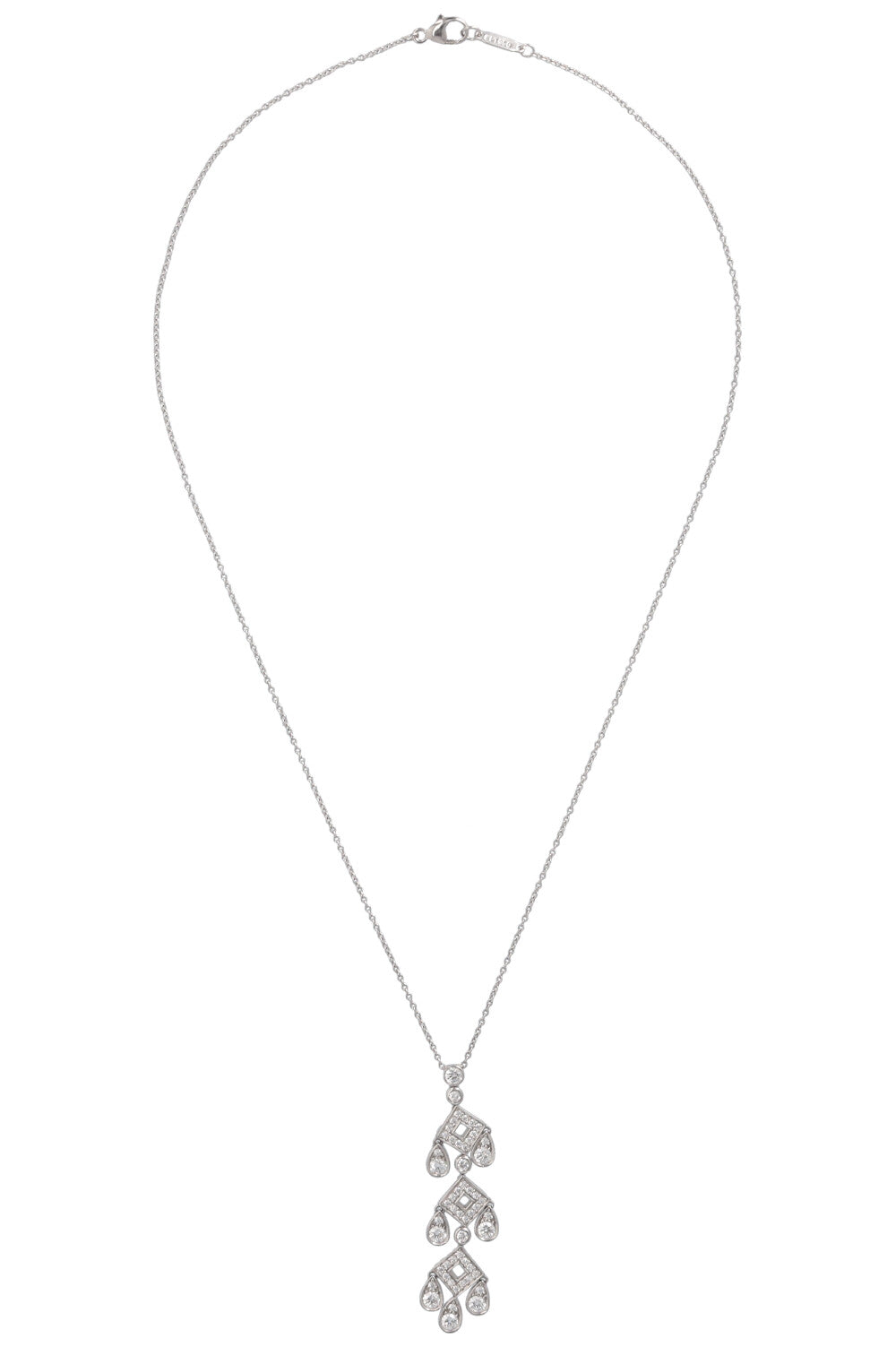 TIFFANY&CO. Jazz Pagoda Chandelier Necklace Diamonds Platin