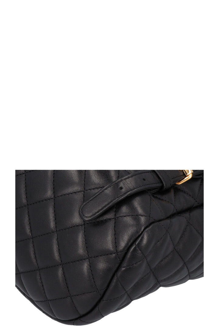 CHANEL Quilted Backpack Lambskin Black