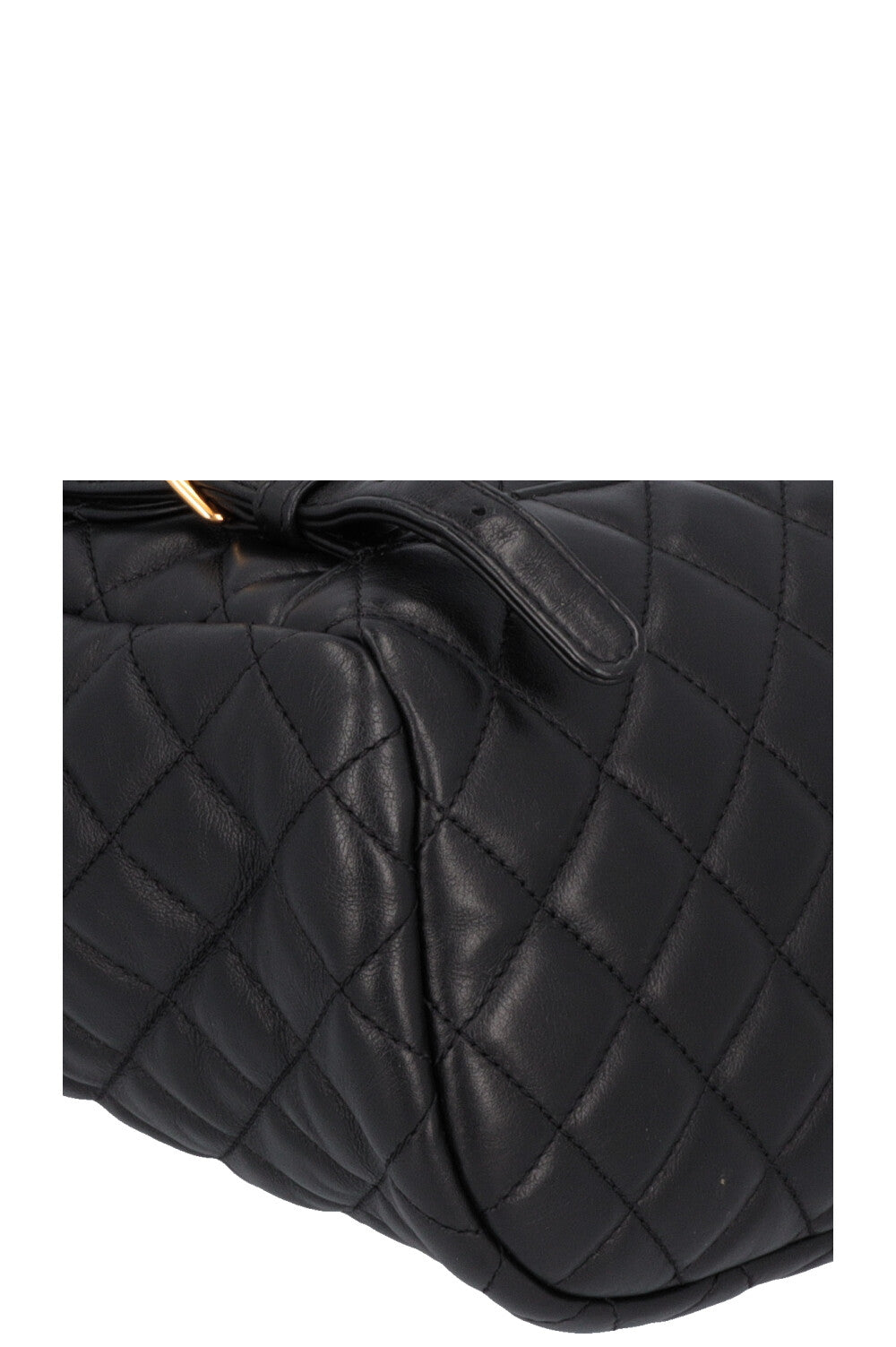 CHANEL Quilted Backpack Lambskin Black