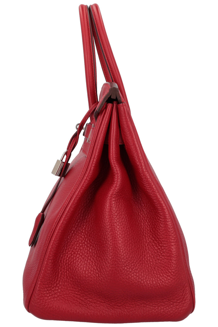 HERMÈS Birkin 35 Clemence Rouge Garance