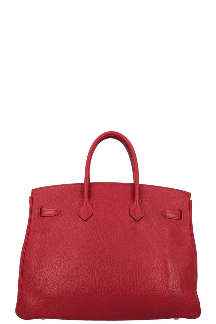 HERMÈS Birkin 35 Clemence Rouge Garance