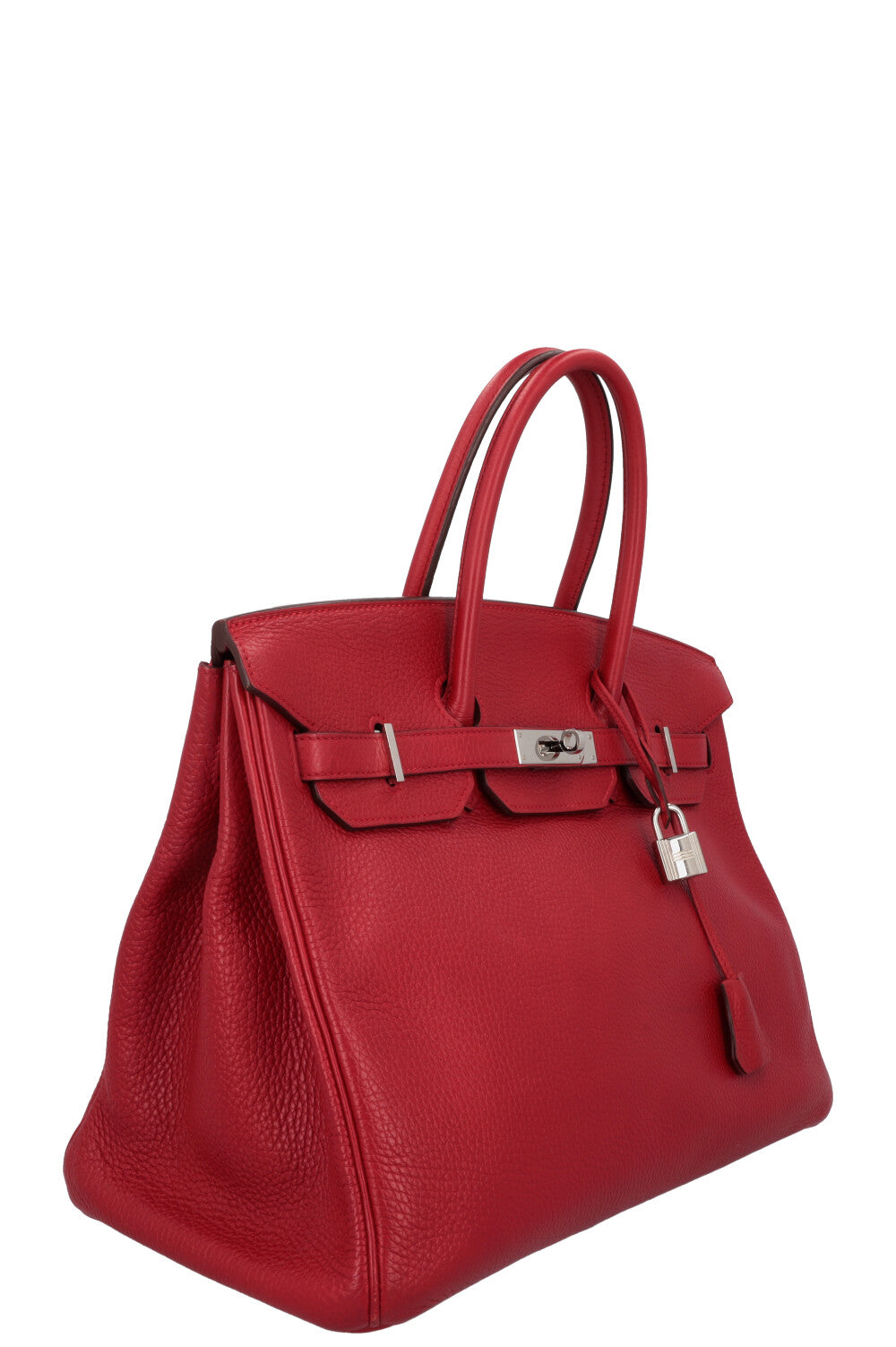 HERMÈS Birkin 35 Clemence Rouge Garance