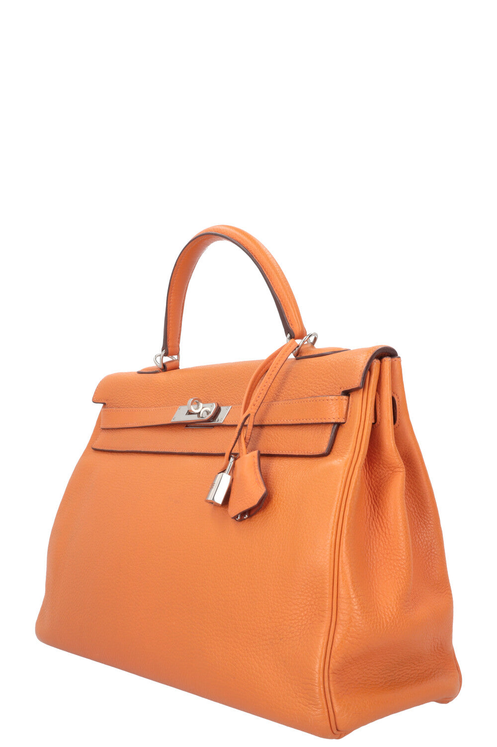 HERMÈS Kelly 35 Clemence Orange