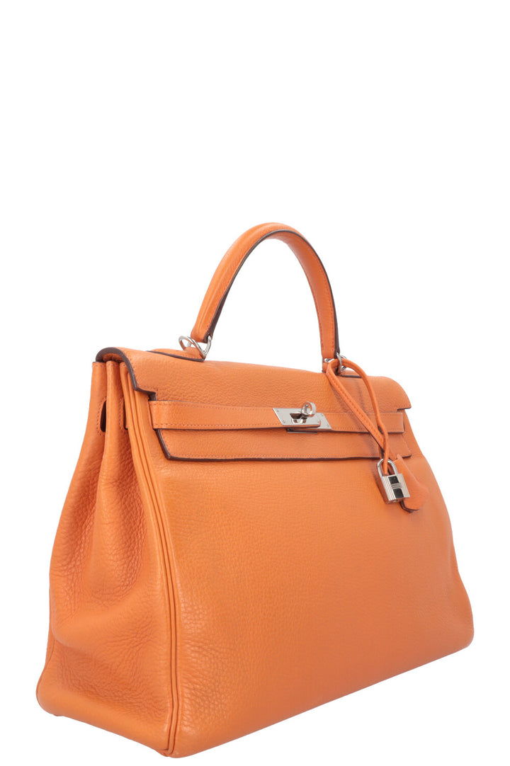 HERMÈS Kelly 35 Clémence Orange