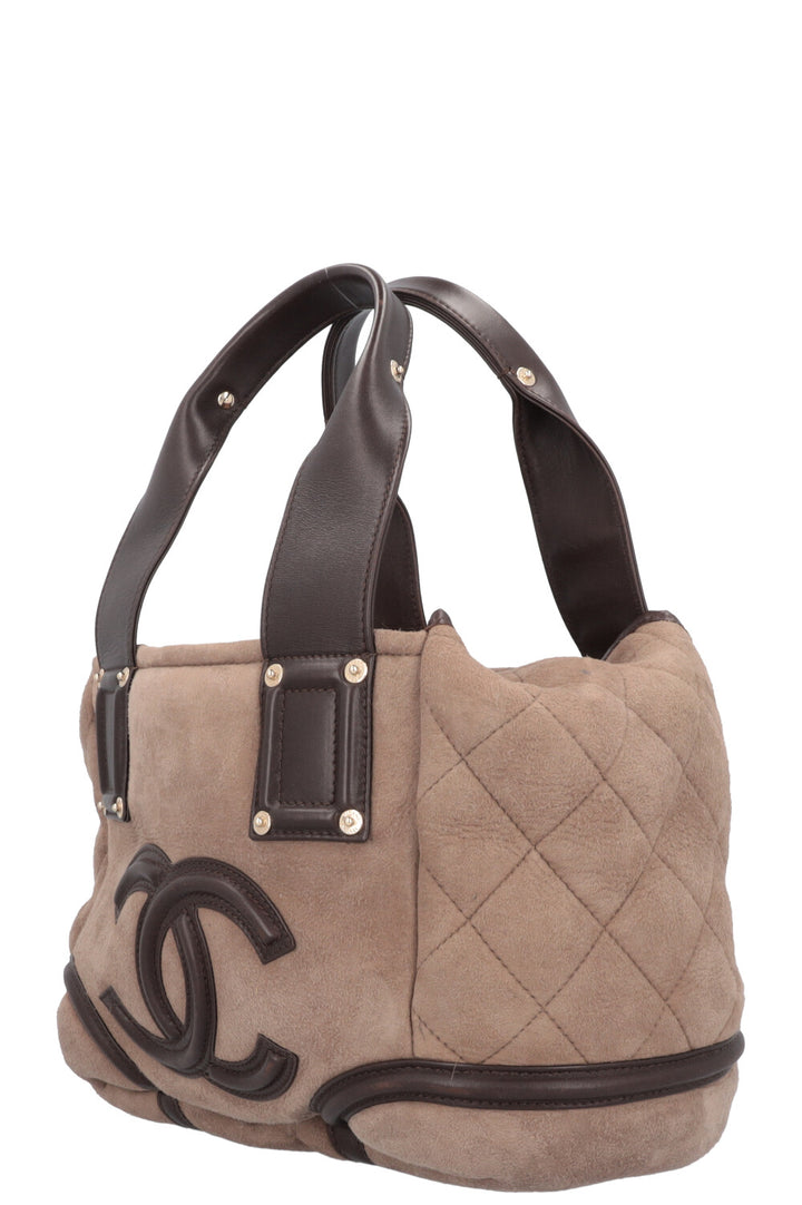 CHANEL Bag Shearling Taupe