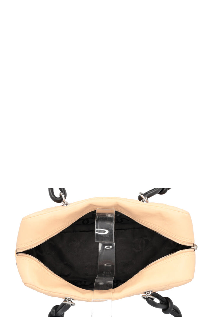 CHANEL Cambon Bowling Bag Beige