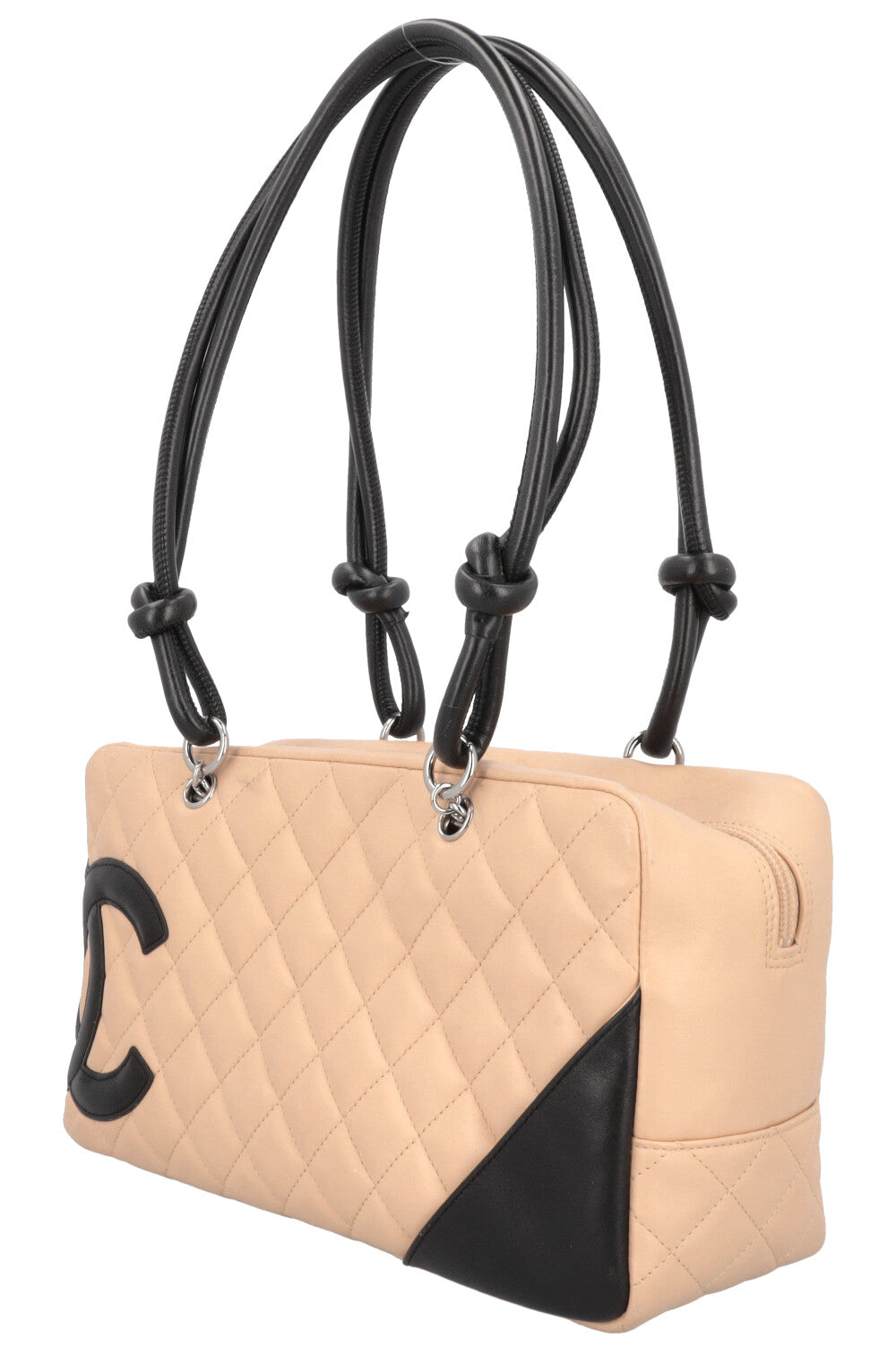 CHANEL Cambon Bowling Bag Beige