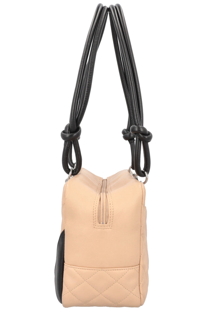 CHANEL Cambon Bowling Bag Beige