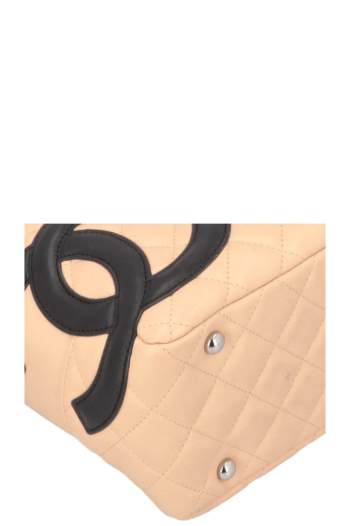 CHANEL Cambon Bowling Bag Beige