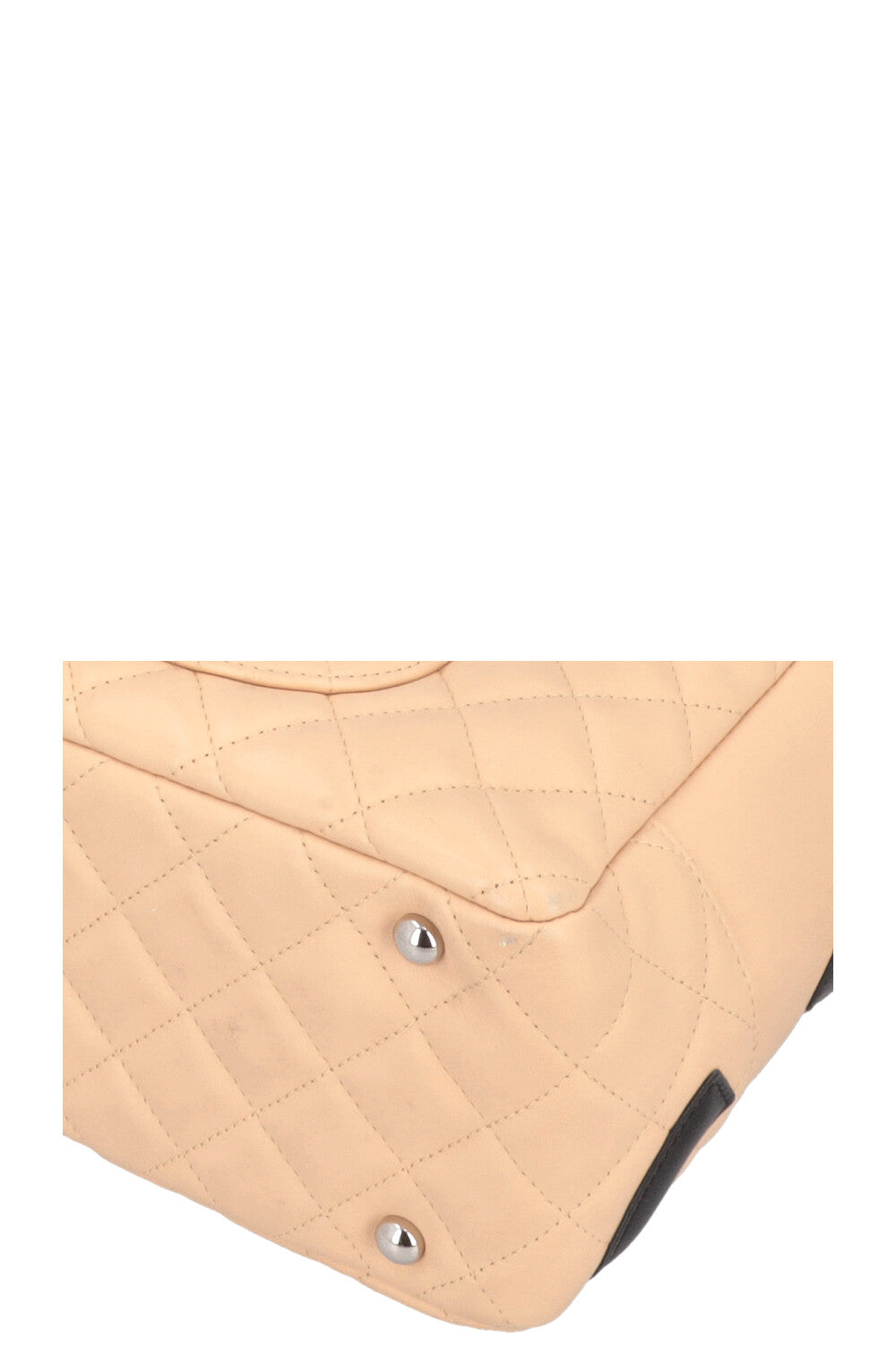 CHANEL Cambon Bowling Bag Beige