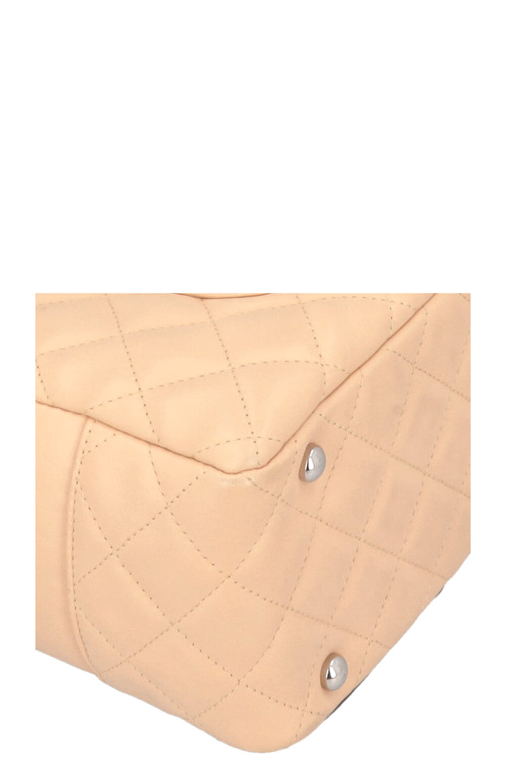 CHANEL Cambon Bowling Bag Beige