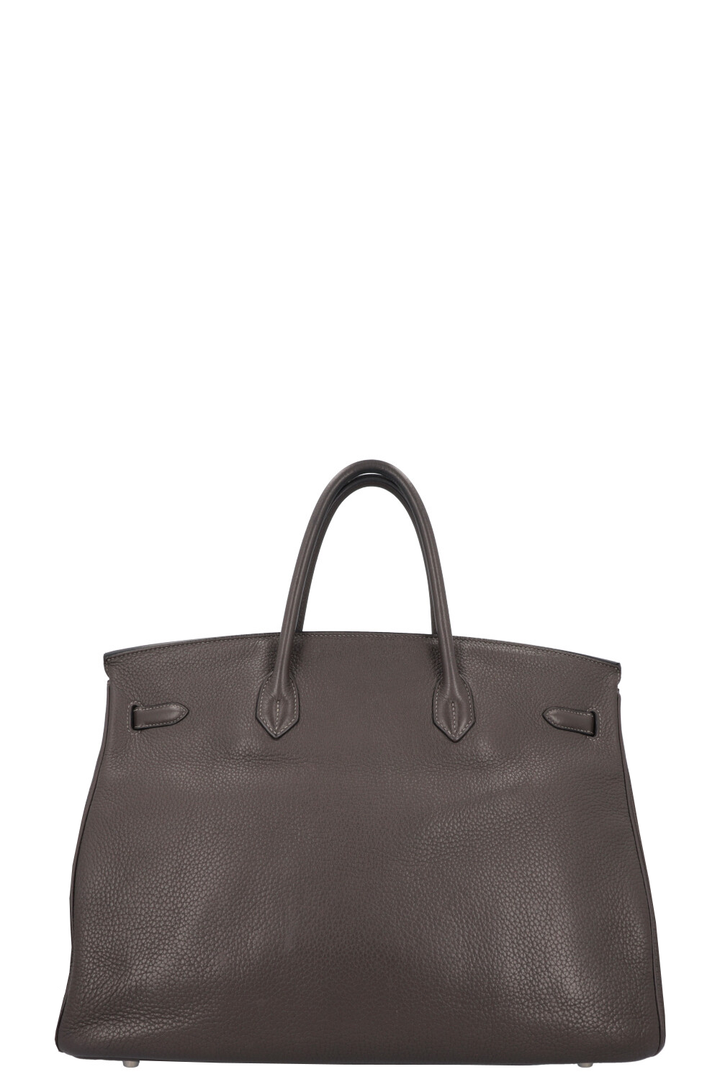 HERMÈS Birkin 40 Clemence Etain