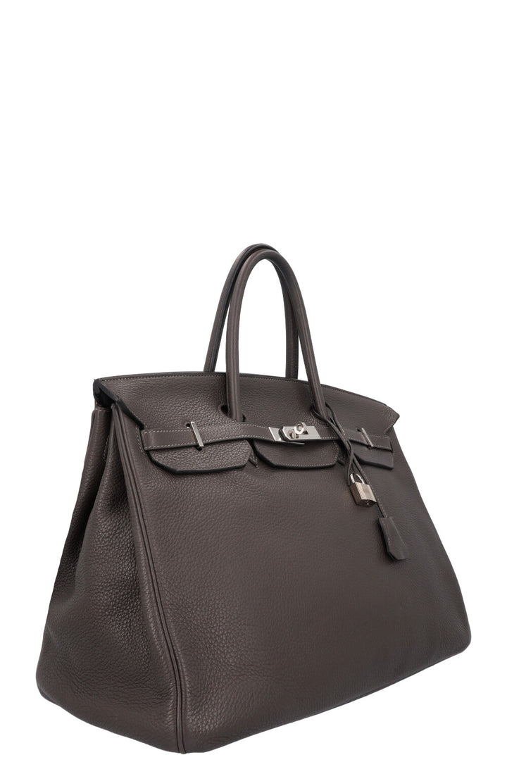 HERMÈS Birkin 40 Clemence Etain