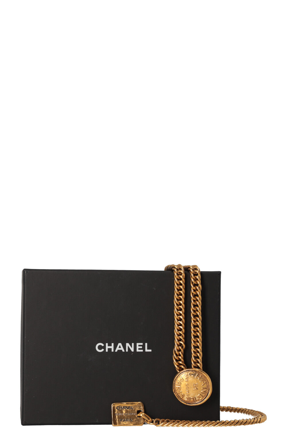 CHANEL Rue Cambon Chain Belt Gold