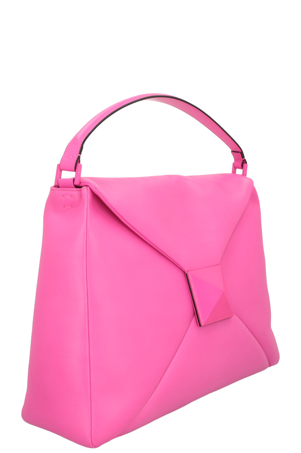 VALENTINO One Stud Shoulder Tote Bag Hot Pink