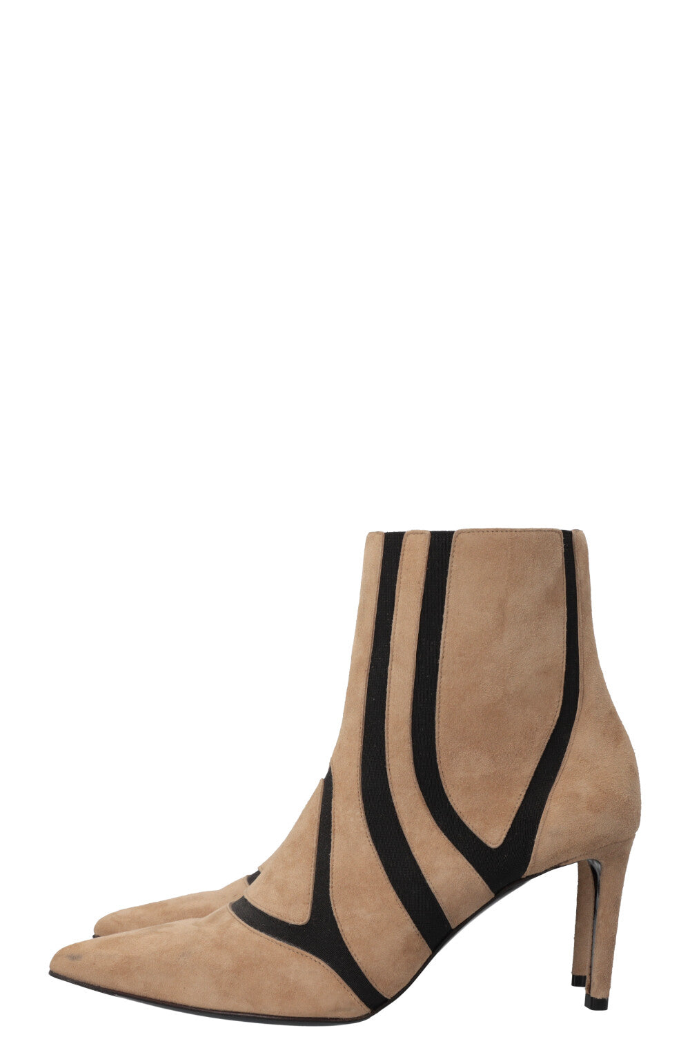 BALENCIAGA Ankle Boots Suede Beige