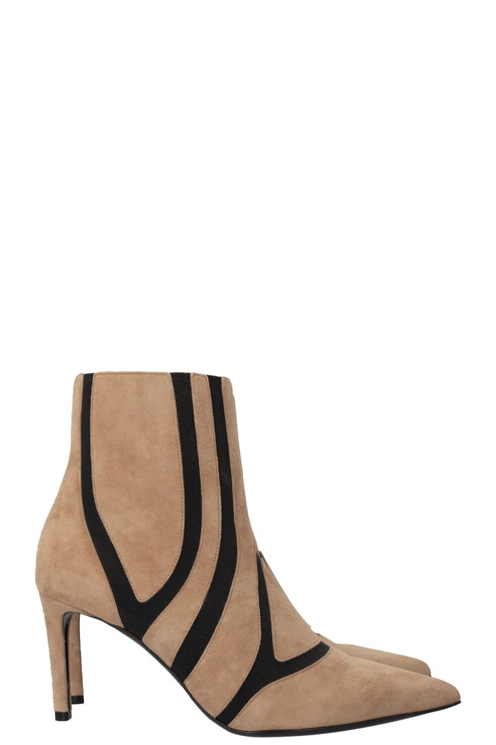 BALENCIAGA Ankle Boots Suede Beige