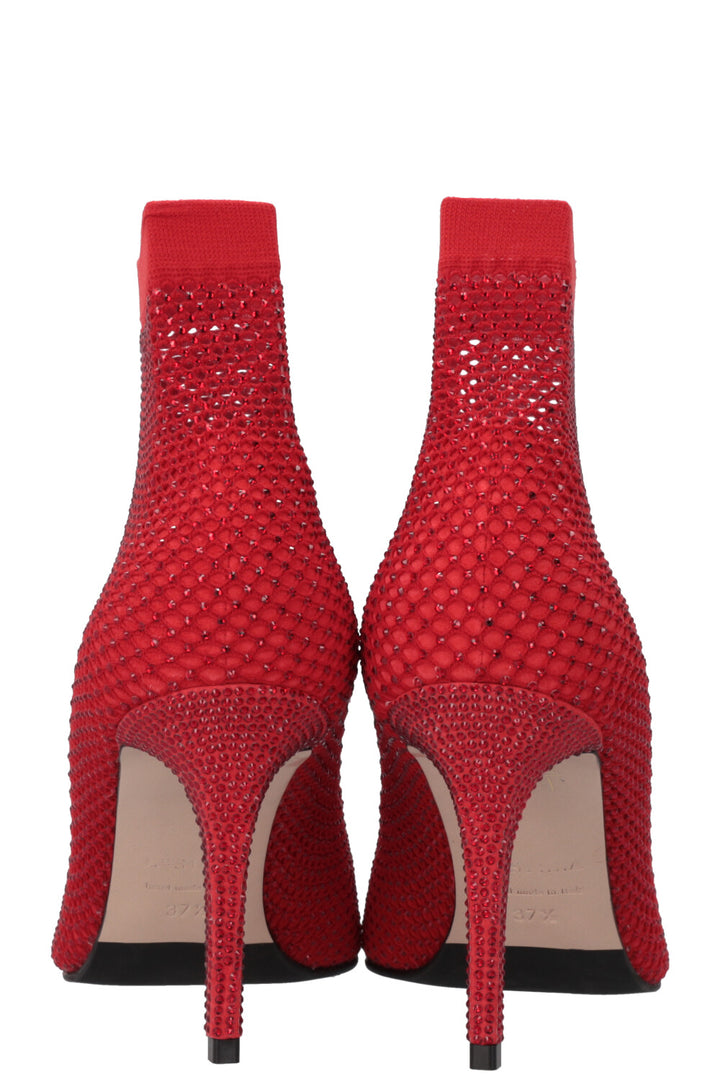 LE SILLA Chaussette Talon Cristaux Rouge