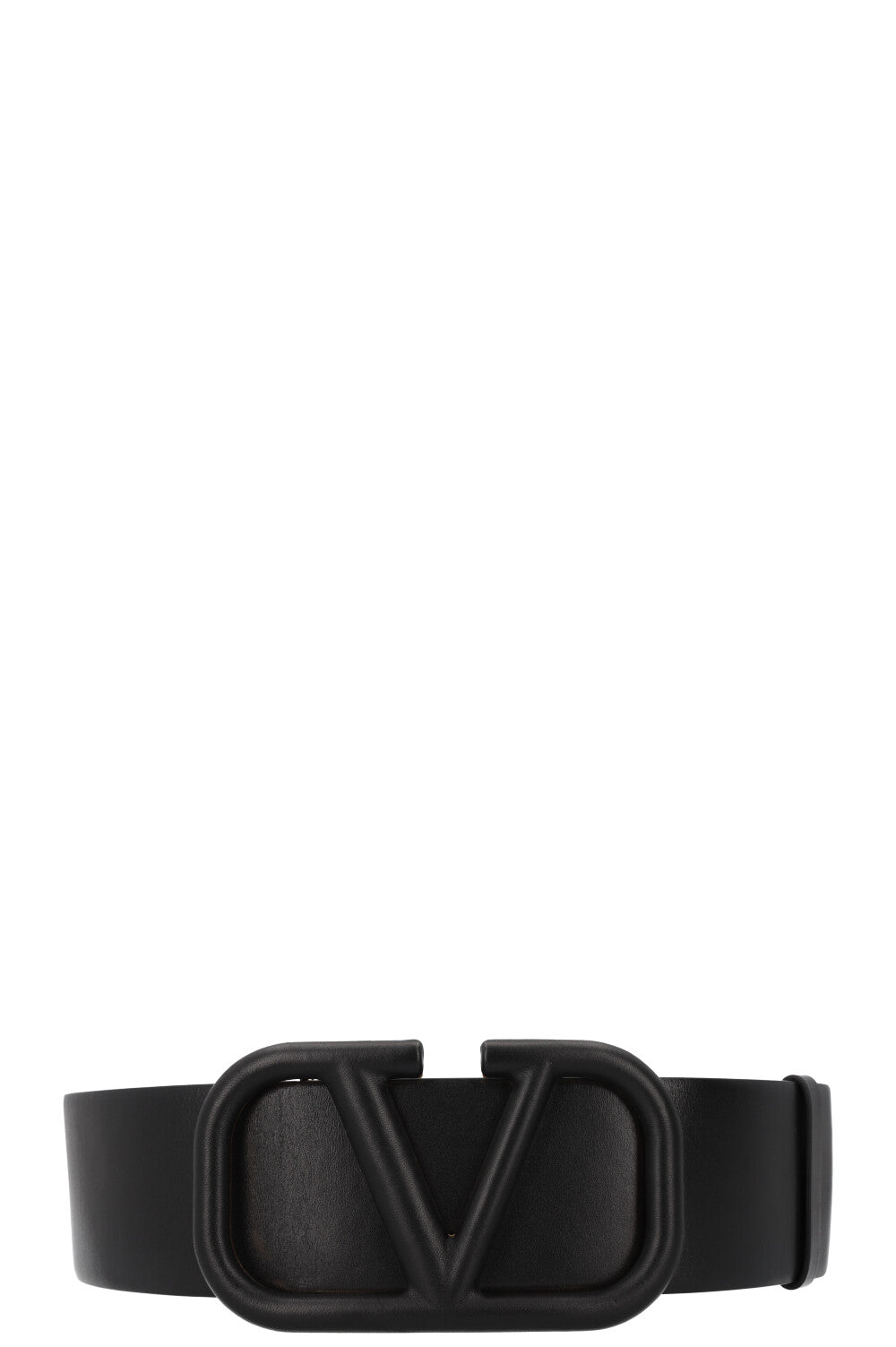 VALENTINO V Logo Belt Full Black