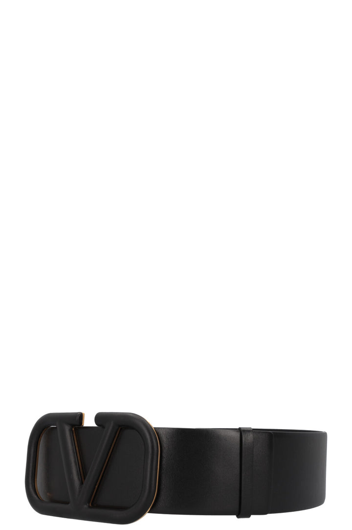 VALENTINO V Logo Belt Full Black