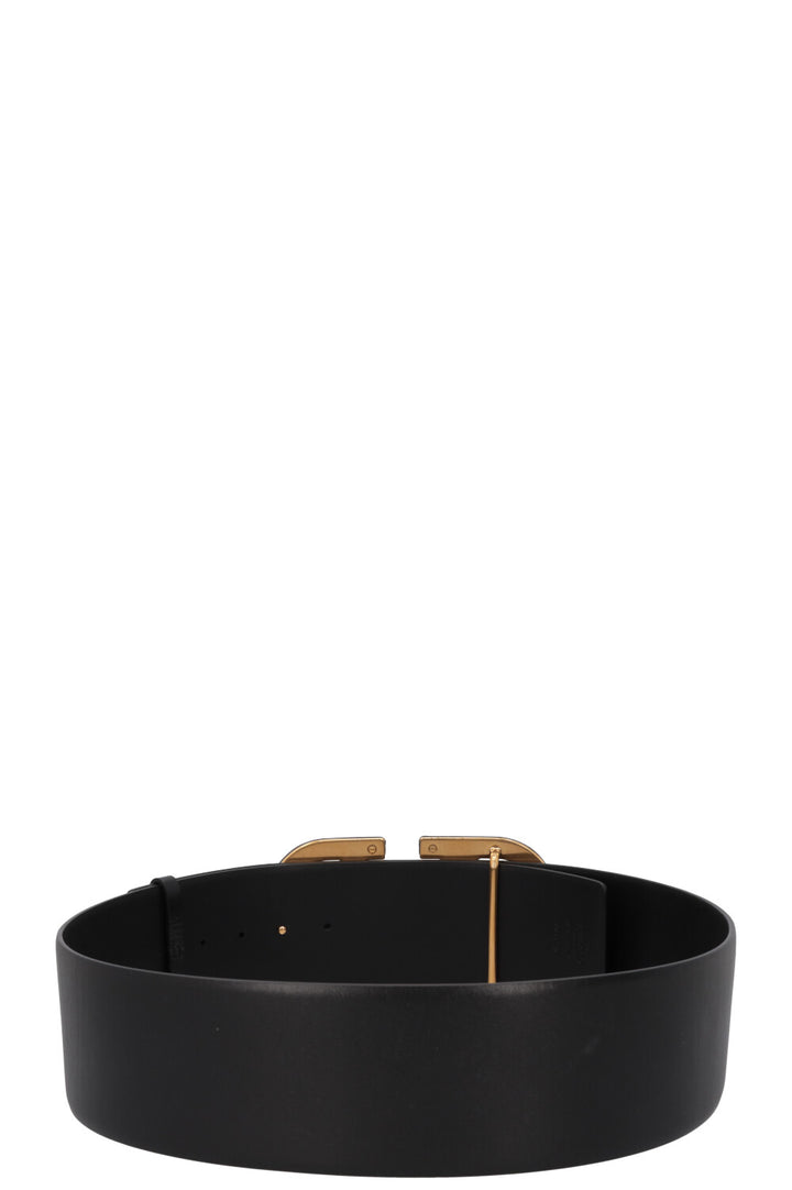 VALENTINO V Logo Belt Full Black