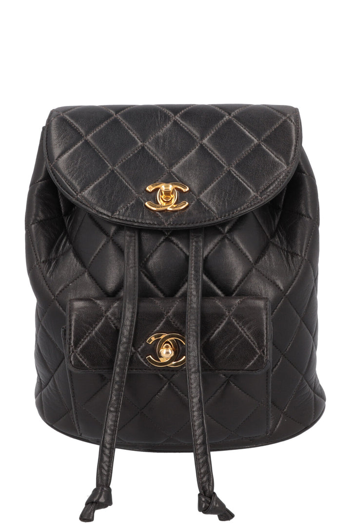 CHANEL Duma Backpack Black Quilted