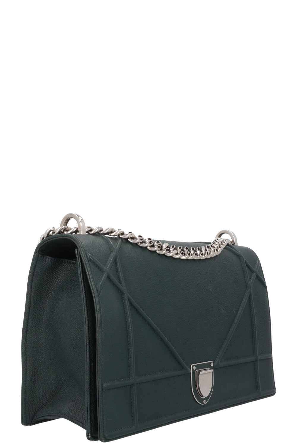 CHRISTIAN DIOR Diorama Large Crossbody Bag Green