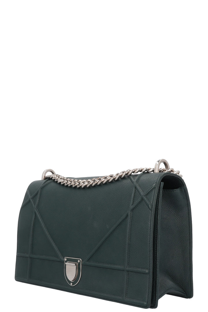 CHRISTIAN DIOR Diorama Large Crossbody Bag Green