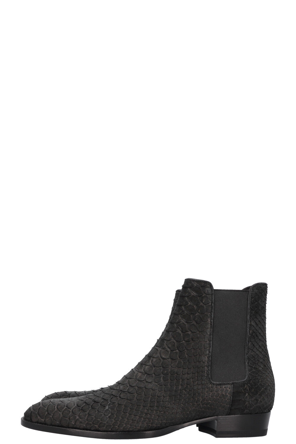 SAINT LAURENT Boots Python Black