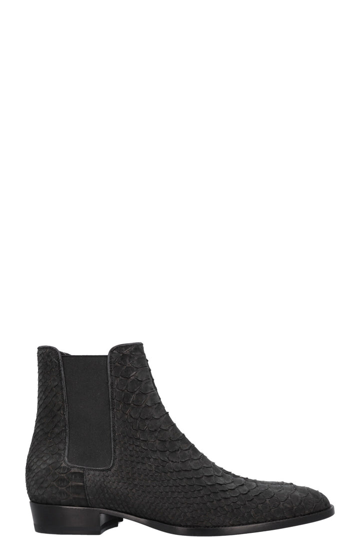 SAINT LAURENT Boots Python Black