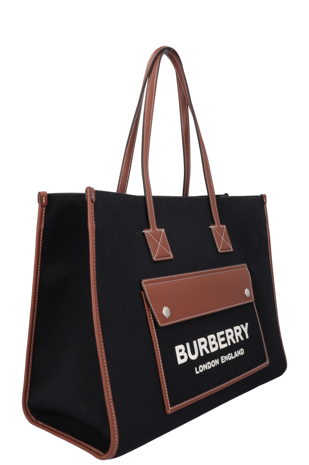 BURBERRY Medium Freya Tote Bag Black