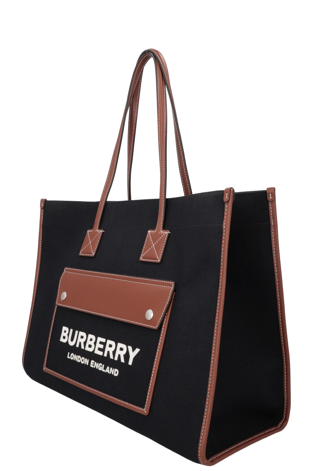 BURBERRY Medium Freya Tote Bag Black