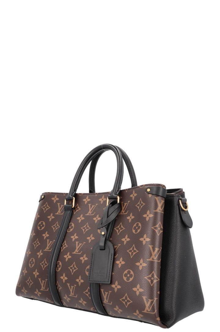 LOUIS VUITTON Soufflot MM Handbag MNG Canvas