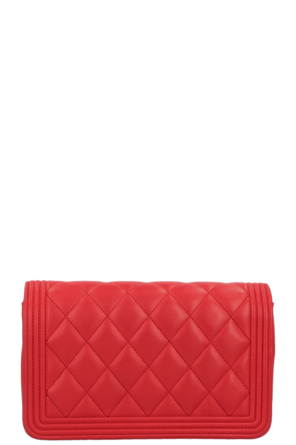 CHANEL Boy WOC Leather Red