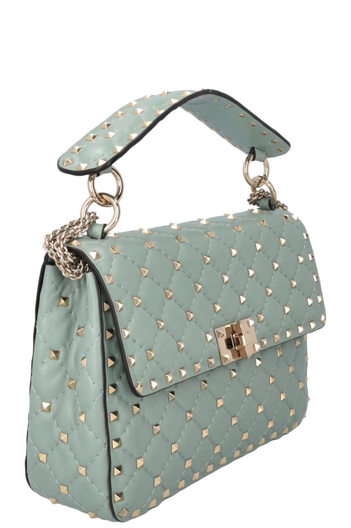 VALENTINO Medium Rockstud Spike Bag Blue