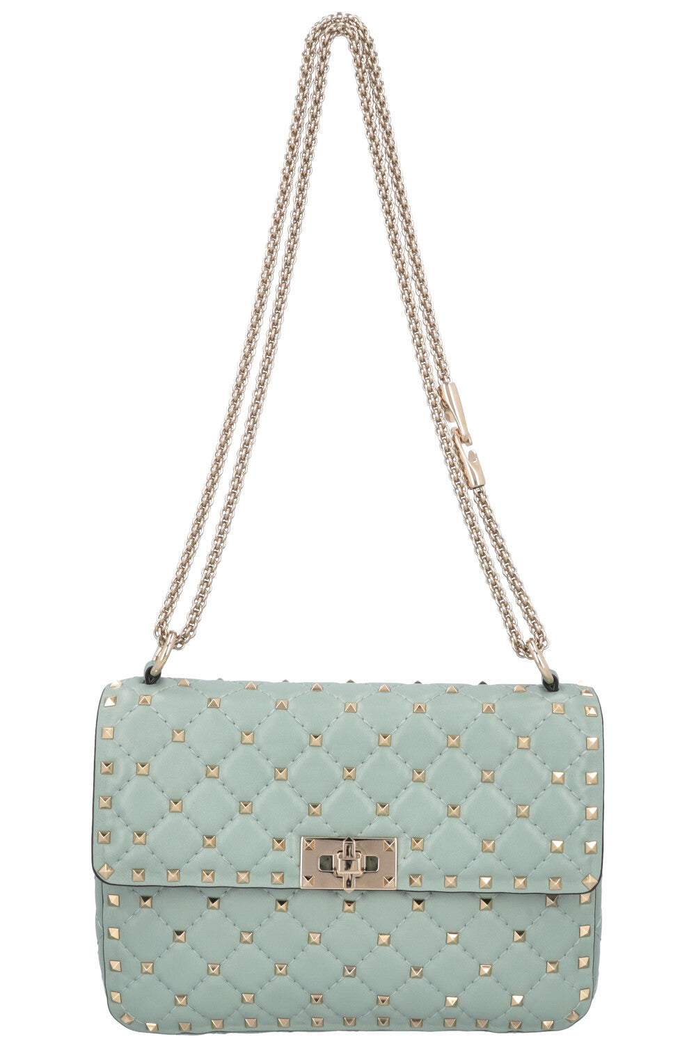 VALENTINO Medium Rockstud Spike Bag Blue