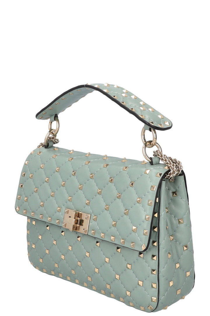 VALENTINO Medium Rockstud Spike Bag Blue