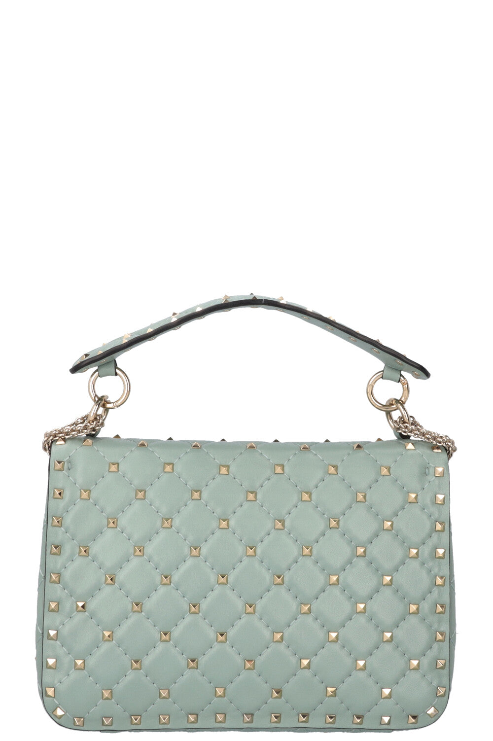 VALENTINO Medium Rockstud Spike Bag Blue