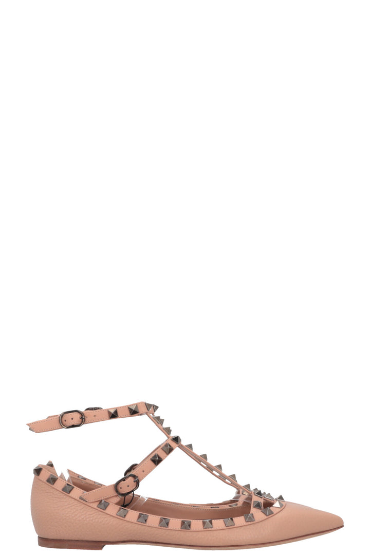 VALENTINO Rockstud Flats Nude