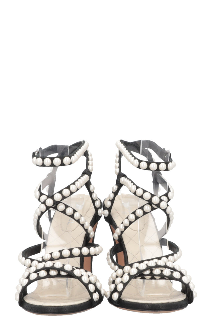 CHANEL Pearl Strappy Heels