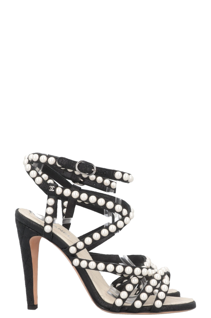 CHANEL Pearl Strappy Heels