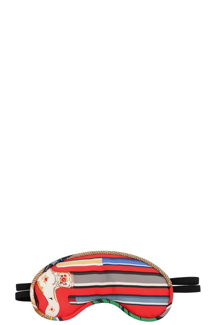 HERMÈS Sleeping Mask Silk Red