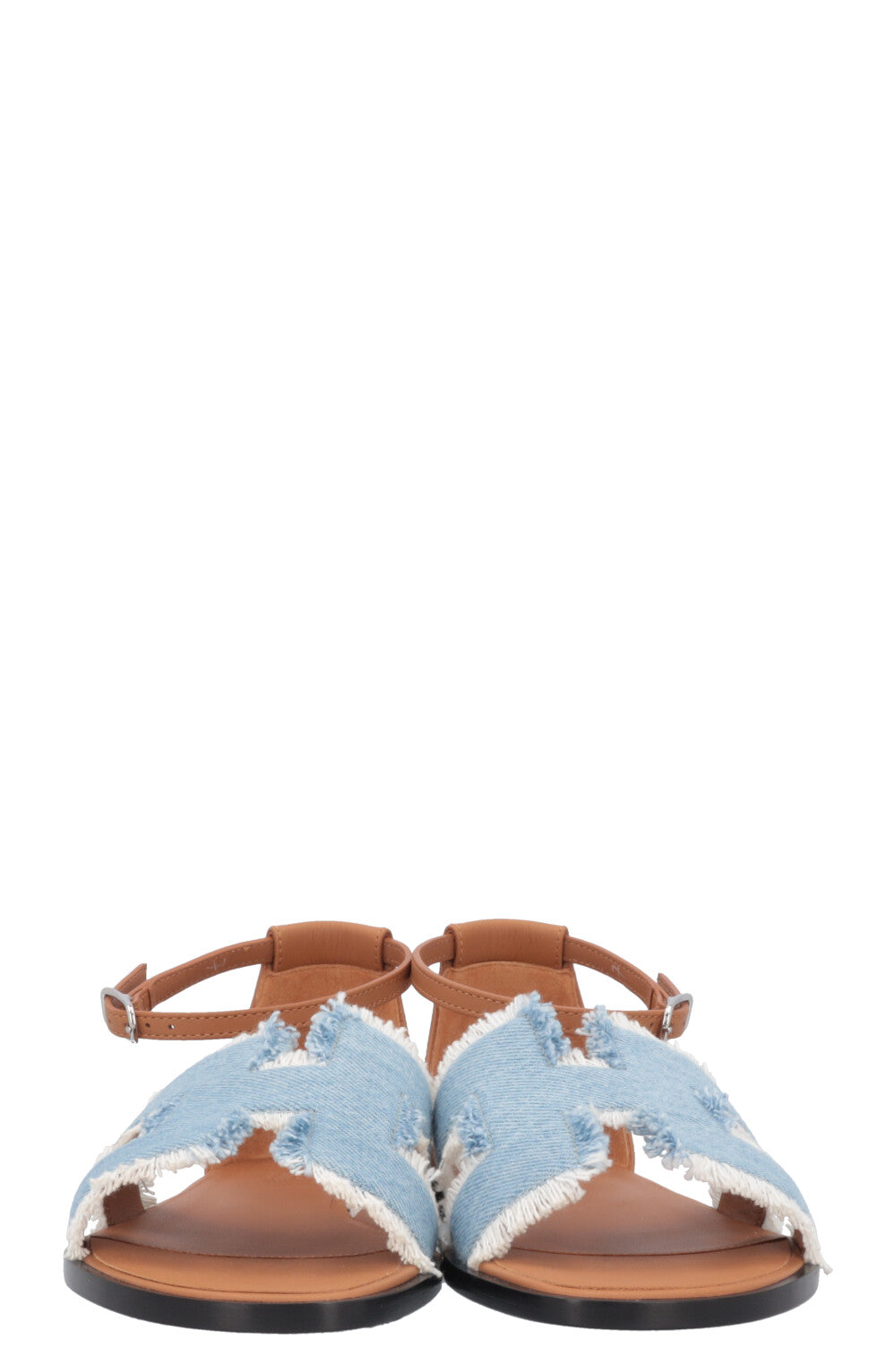 HERMÈS Santorini Sandals Denim